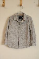 Denim and Flower Gray Cotton Long sleeve Button down Shirt | 5/6