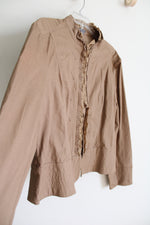 Apt.9 Stretch Brown Jacket | L