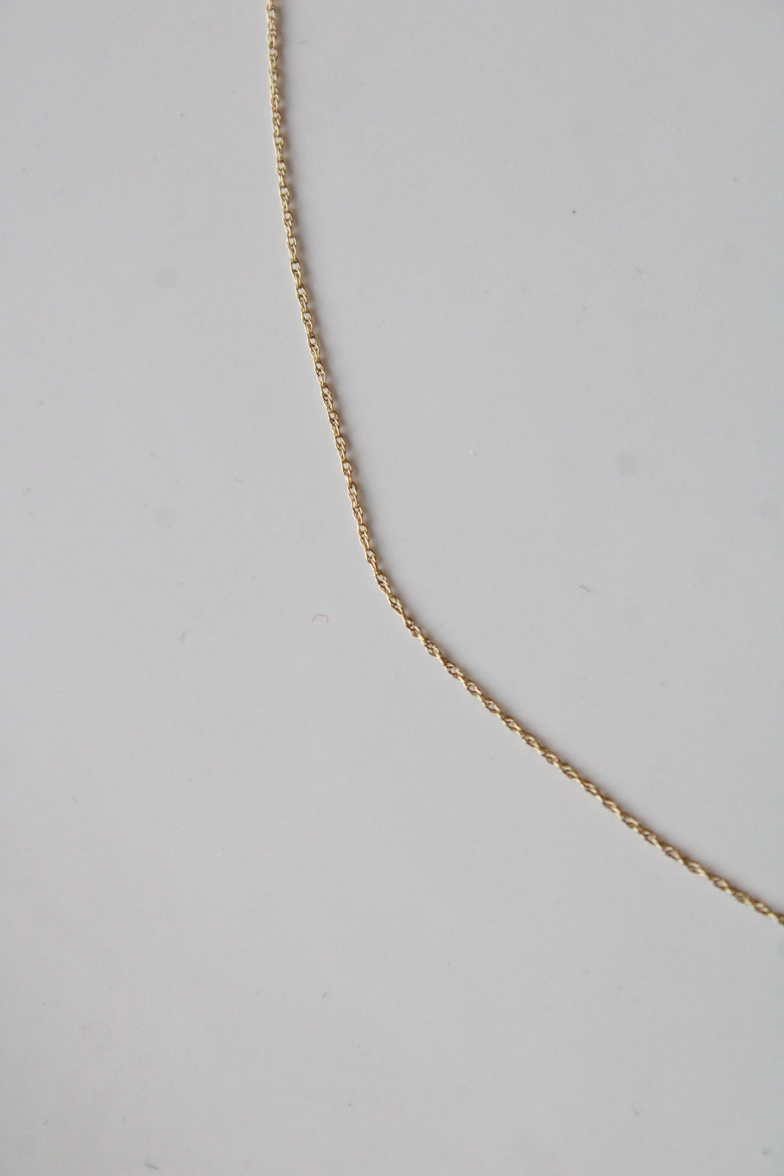 14K Yellow Gold Dainty Chain Necklace