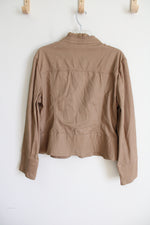 Apt.9 Stretch Brown Jacket | L
