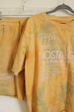 Prps Nostalgia Yellow Tie Dye Terry Shorts & Shirt Set | M/L