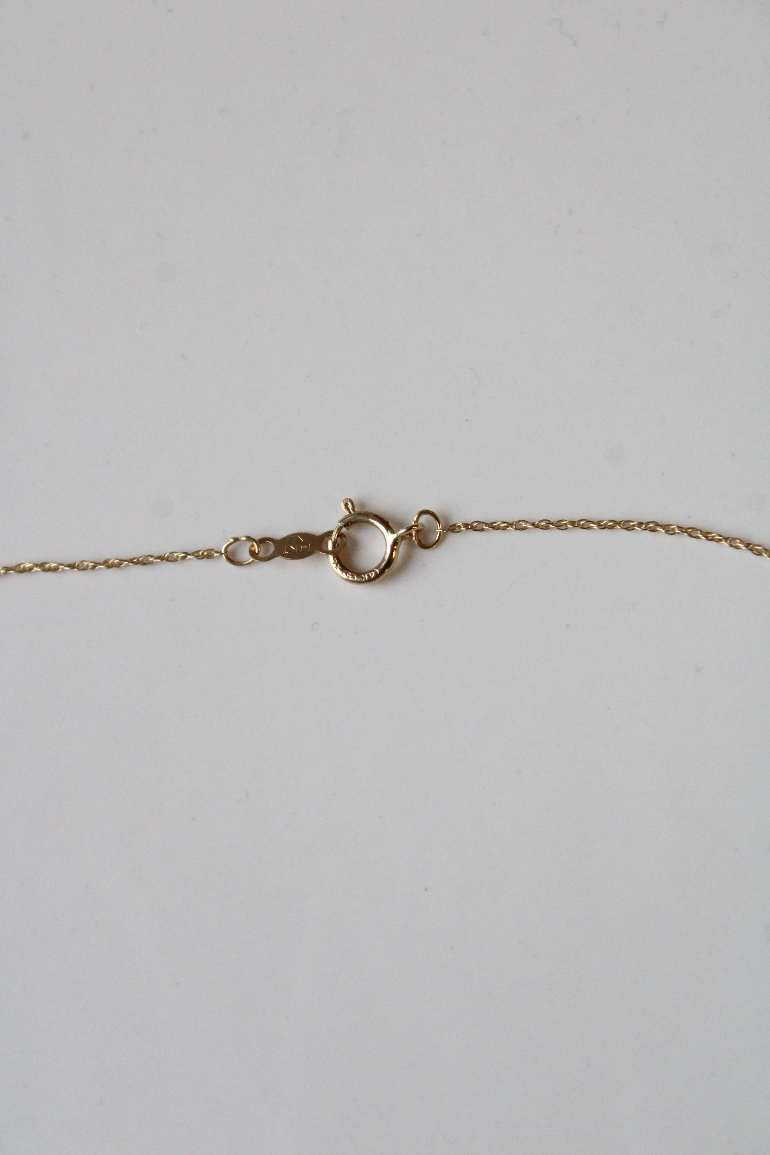 14K Yellow Gold Dainty Chain Necklace