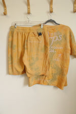 Prps Nostalgia Yellow Tie Dye Terry Shorts & Shirt Set | M/L
