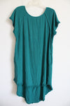 Umgee Linen Blend Green Dress | L