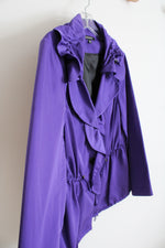 Chaus Purple Ruffled Jacket | M
