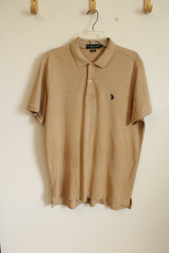 U.S. Polo Assn. Tan Polo Shirt | L