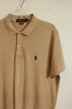 U.S. Polo Assn. Tan Polo Shirt | L