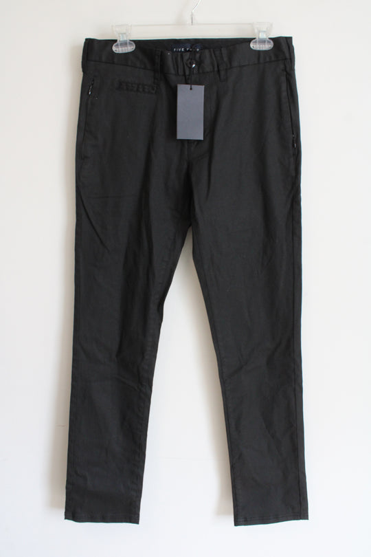NEW Five Four Black Regan Straight Pant | 30X30