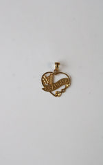 14K Yellow Gold #1 Grandma Necklace Pendant