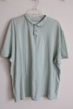 Primark Cares Green Quarter Button Short Sleeve Shirt | 3XL