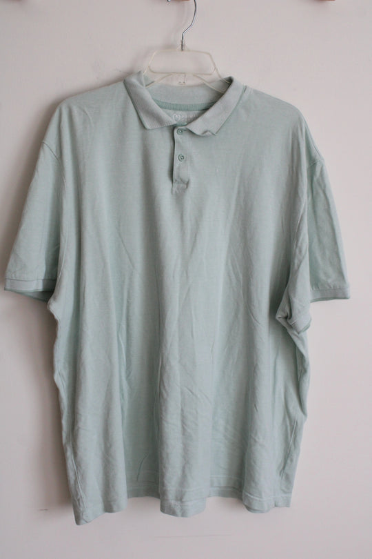 Primark Cares Green Quarter Button Short Sleeve Shirt | 3XL