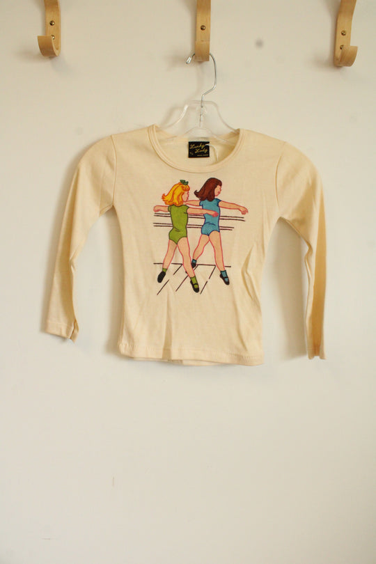 Lucky Lady Vintage Dancer Little Girl's Long Sleeved Shirt | 6/8