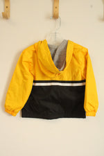 NFL Team Apparel Black and Yellow Steelers Windbreaker Hooded Jacket | 3T