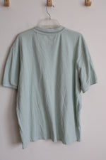 Primark Cares Green Quarter Button Short Sleeve Shirt | 3XL