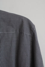 Nautica Black and White Checkered Button Down Slim Fit Long Sleeve Shirt | M