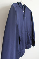 Under Armour Navy Blue Logo Hoodies | XL