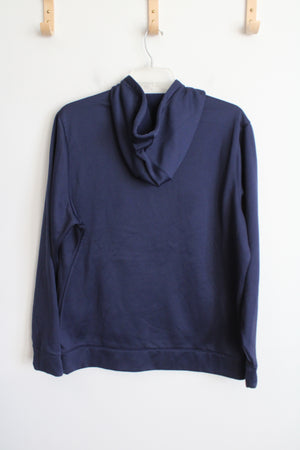 Under Armour Navy Blue Logo Hoodies | XL