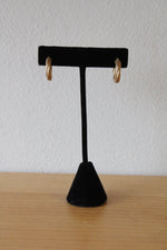 14K Yellow Gold Twist Mattified Earrings