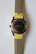 Joan Rivers Classic Yellow Genuine Leather Watch