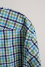 Land's End Checkered Plaid Button Down Long Sleeve Shirt | M