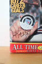 Vintage Post 1999 Wayne Gretzky Signed Honeycomb Cereal Box