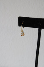 14K Yellow Gold Opal Dangle Earrings