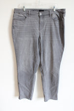 Talbots Gray Wash Slim Ankle Jean | 14W
