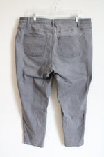 Talbots Gray Wash Slim Ankle Jean | 14W