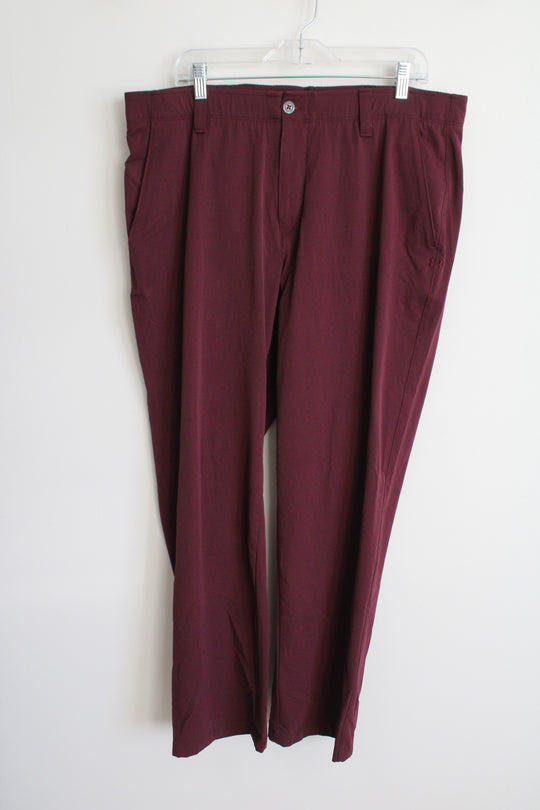 Under Armour Loose Fit Burgundy Chino Pants | 40X30