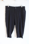 Lee Active Performance Black Lightweight Capris | 12 Petite