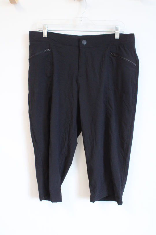 Lee Active Performance Black Lightweight Capris | 12 Petite