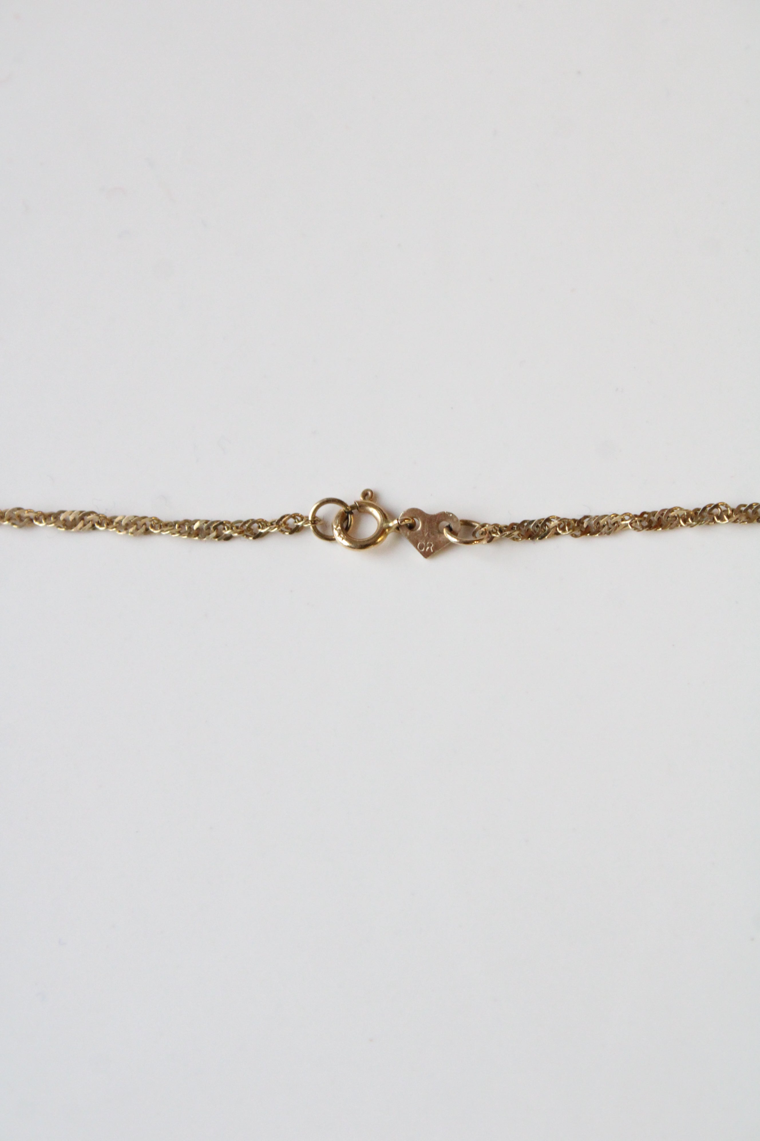 14K Yellow Gold Cross Necklace