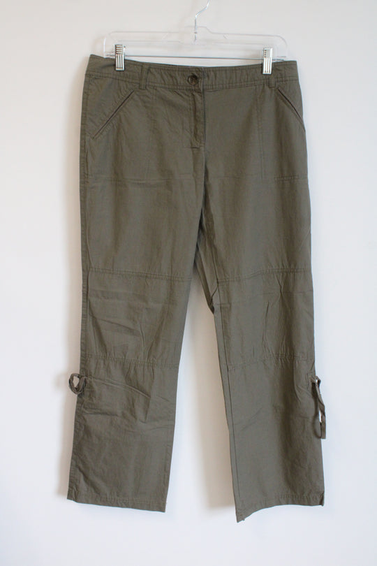 New York & Co. Olive Green Lightweight Cargo Pants | 8