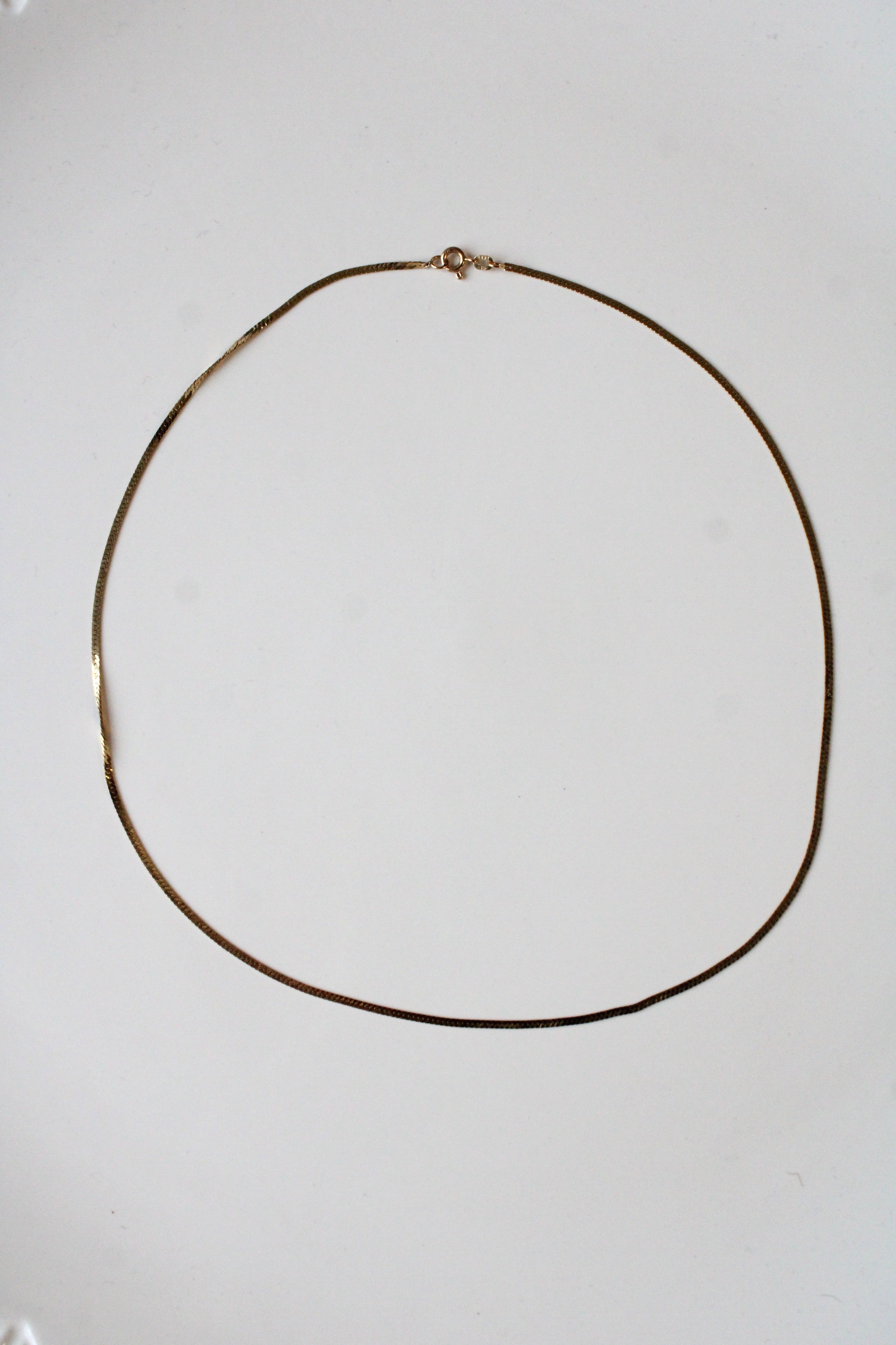 14K Yellow Gold Snake Chain Necklace