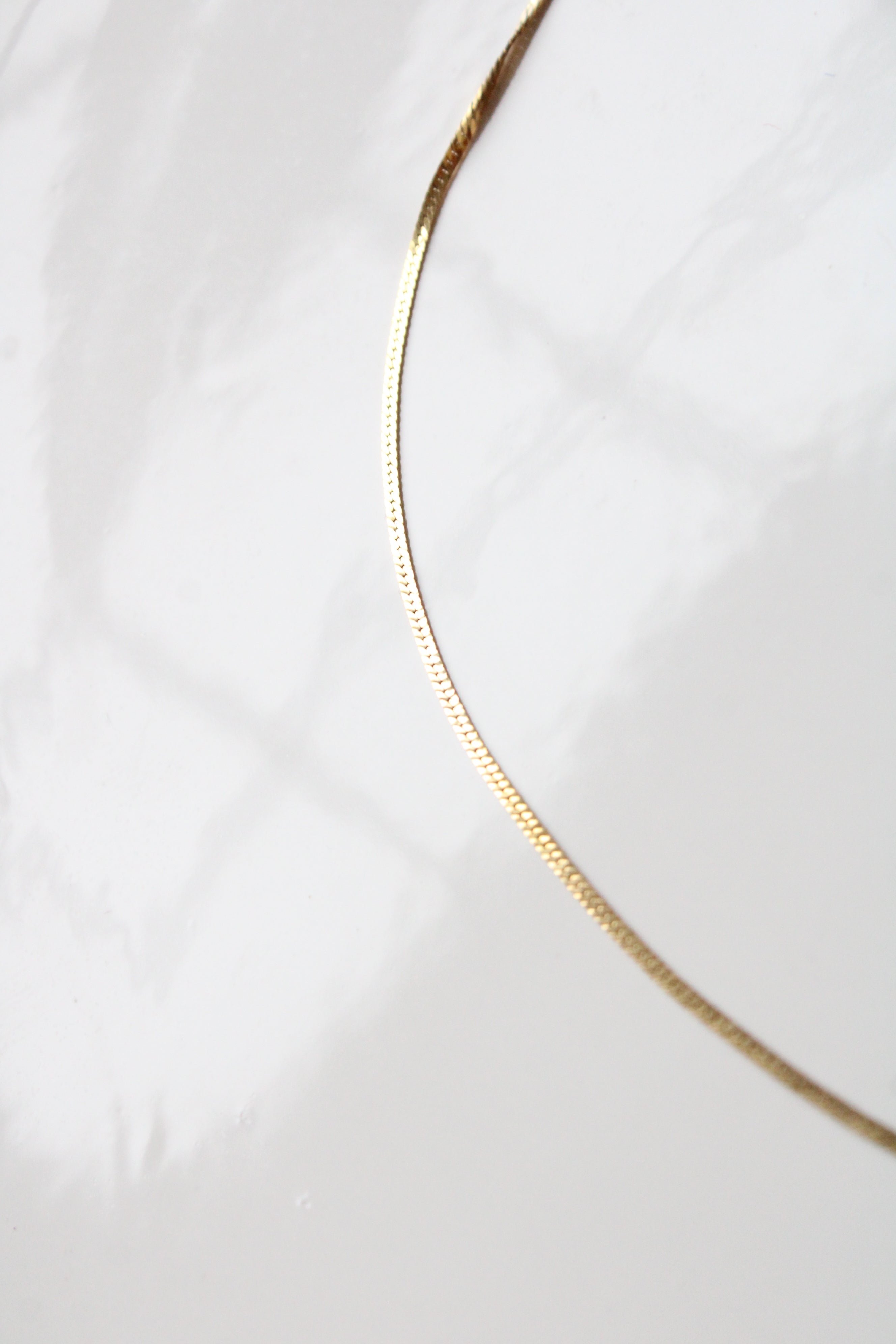 14K Yellow Gold Snake Chain Necklace