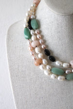 Genuine Freshwater Pearl & Glass Beaded Long Necklace