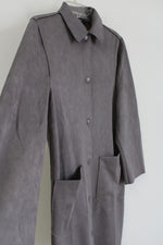 Forever 21 Gray Sueded Long Jacket | S