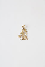14K Yellow Gold #1 Mom Necklace Pendant