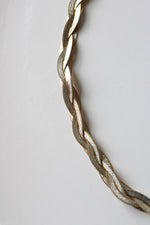 Two-Tone Sterling Braided Necklace