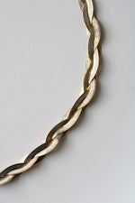 Two-Tone Sterling Braided Necklace