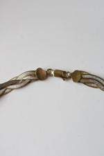 Two-Tone Sterling Braided Necklace
