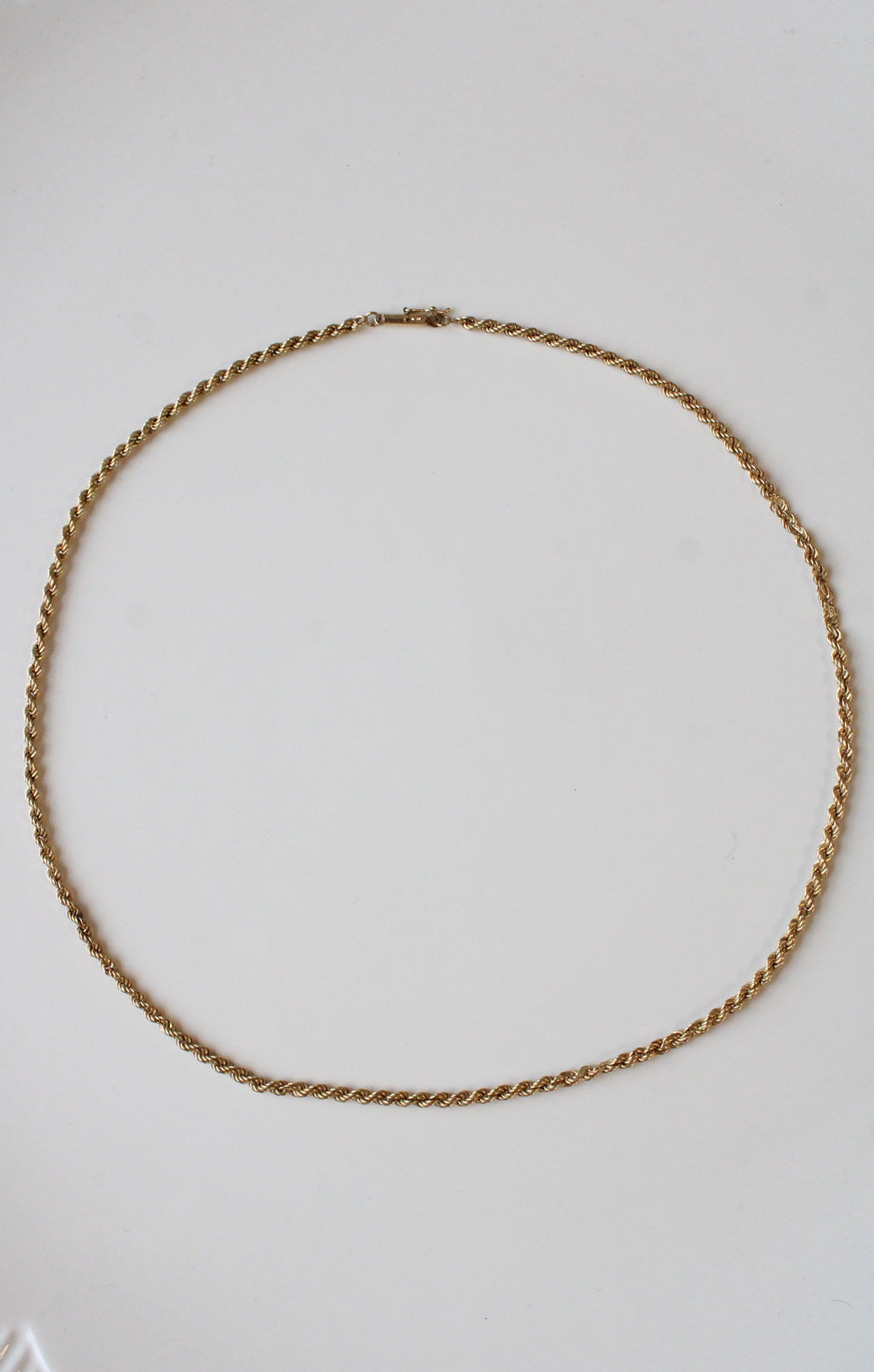 14K Yellow Twisted Gold Chain Necklace