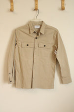 NEW Old Navy Tan Button Down Utility Style Shirt | 14/16