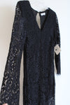 NEW Stella Luce Black Lace Long Sleeved Dress | XL