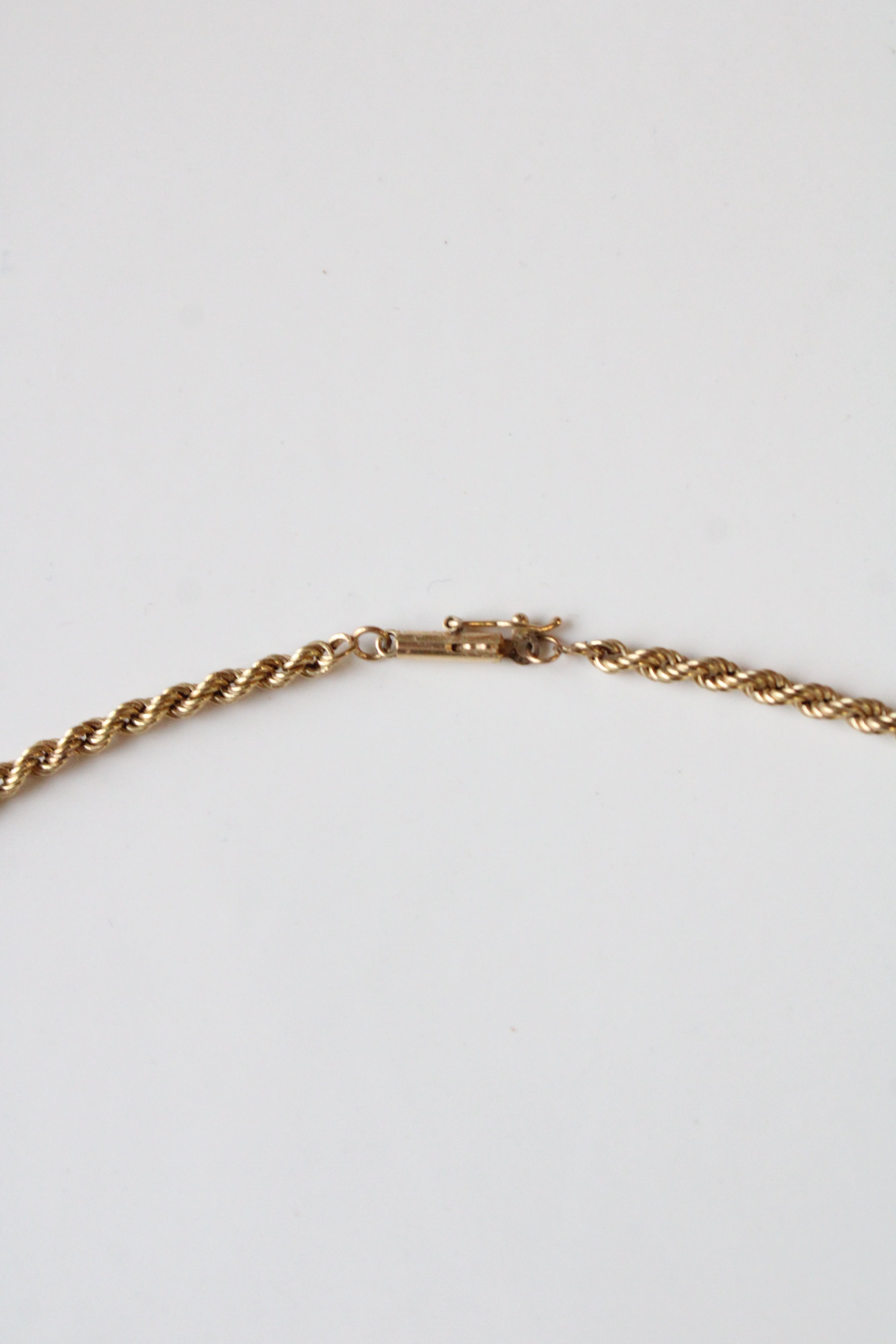 14K Yellow Twisted Gold Chain Necklace