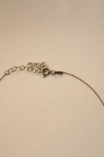 "V" Initial Opal Blue Pendant Sterling Silver Necklace