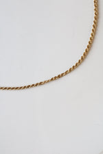 14K Yellow Twisted Gold Chain Necklace