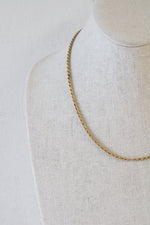 14K Yellow Twisted Gold Chain Necklace