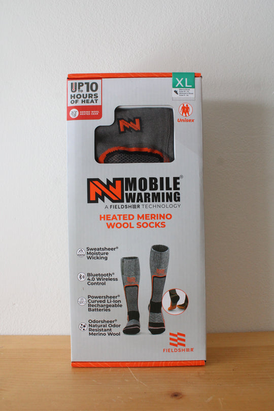 NEW Mobile Warming Heated Merino Wool Socks | XL