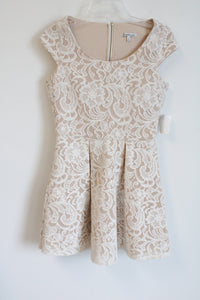 charlotte russe dress New Charlotte Russe Nude & White Lace Dress